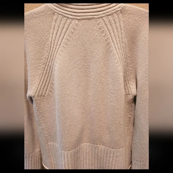 Brochu Walker Tan Wool Cashmere Waterfall Cardigan Size Small - Picture 6 of 6